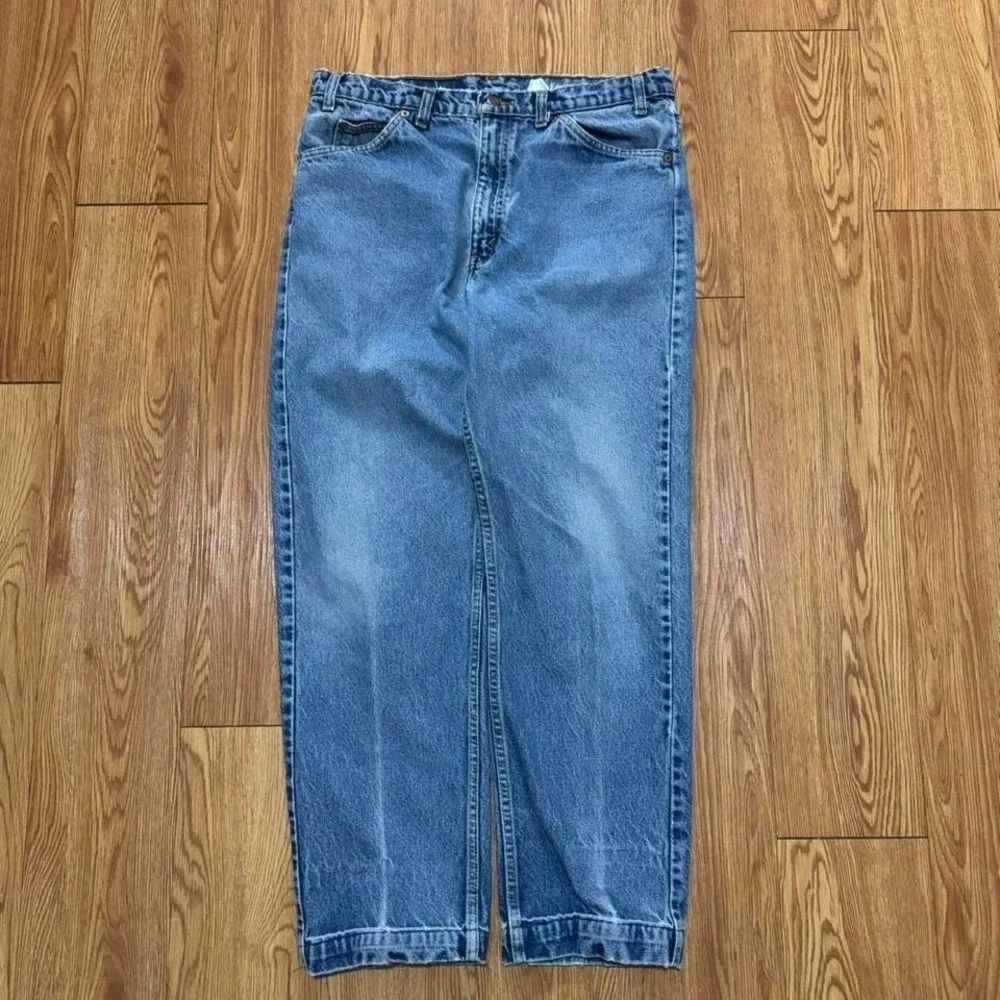 Levi's Men's Jeans Orange‎ Tab 90s Faded Blue USA Made Measures 33x28